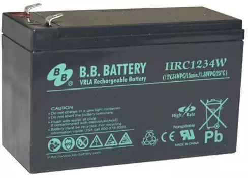 Аккумуляторная батарея B.B.Battery HRC 1234W, 12V, 9Ah