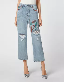 Джинсы Прямые Philipp Plein