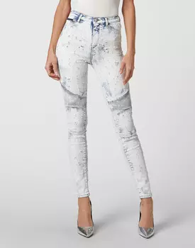 Джинсы С Высокой Посадкой Philipp Plein