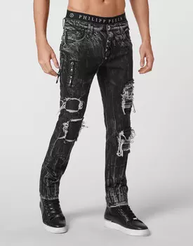 Джинсы Зауженные Philipp Plein