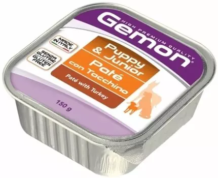 Gemon Dog Puppy &amp; Junior консервы для щенков (паштет) (Индейка, 150 г.)