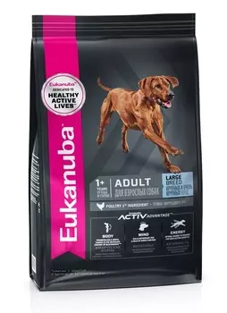 Eukanuba Dog для взрослых собак крупных пород (Курица, 15 кг.)