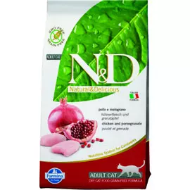 Farmina N&amp;D Cat Chicken&amp;Pomegranate Adult корм для взрослых кошек (Цыпленок и гранат, 5 кг.)