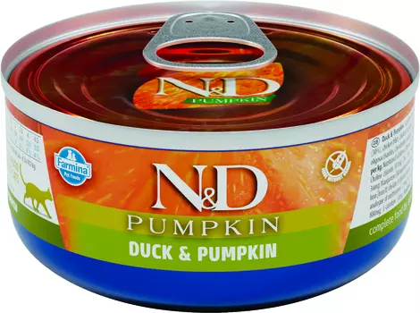 Farmina N&D Cat Pumpkin консервы для взрослых кошек (Утка и тыква, 70 г.)