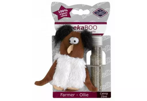EBI игрушка для кошек мягкая с кошачьей мятой Farmer-Ollie (10 см.)