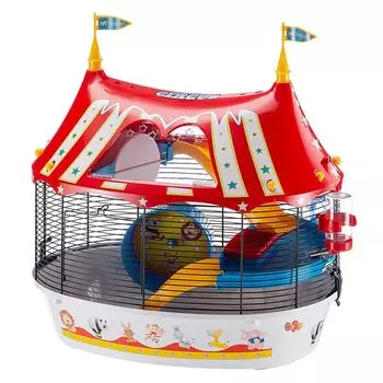 Ferplast клетка Circus Fun для хомяков (7,7 х 18 х 36 см.)