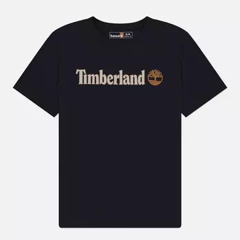 Мужская футболка Timberland Kennebec River Linear Logo, цвет чёрный, размер XXL