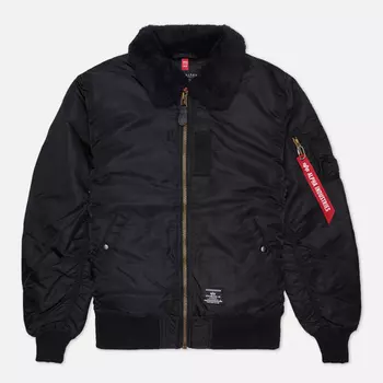 Мужская куртка бомбер Alpha Industries B-15 Mod Flight, цвет чёрный, размер XL