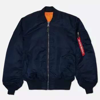 Мужская куртка бомбер Alpha Industries MA-1 Flight, цвет синий, размер XXXL