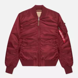 Мужская куртка бомбер Alpha Industries MA-1 VF 59, цвет бордовый, размер L