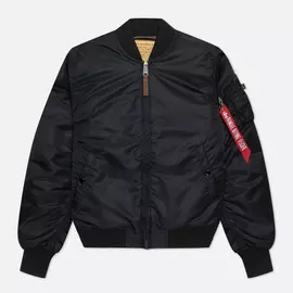 Мужская куртка бомбер Alpha Industries MA-1 VF 59, цвет чёрный, размер S