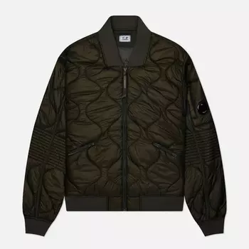 Мужская куртка бомбер C.P. Company Liner Padded, цвет оливковый, размер L