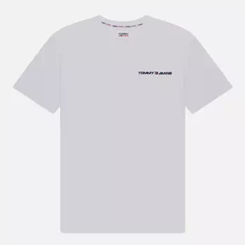 Мужская футболка Tommy Jeans Classics Linear Chest, цвет белый, размер L