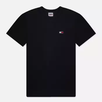Мужская футболка Tommy Jeans Classics Tommy XS Badge, цвет чёрный, размер M