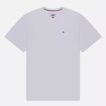 Мужская футболка Tommy Jeans Regular Fit Crew, цвет белый, размер S