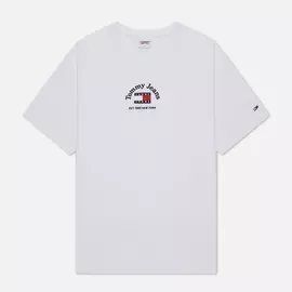 Мужская футболка Tommy Jeans Timeless Tommy 2, цвет белый, размер XL