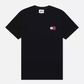 Мужская футболка Tommy Jeans Tommy Badge Regular Fit, цвет чёрный, размер XXS