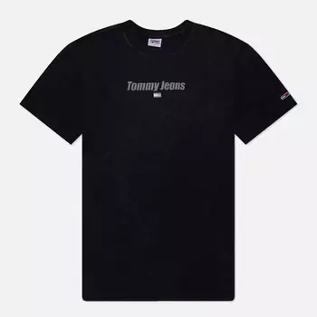Мужская футболка Tommy Jeans Tonal Logo Classic Fit, цвет чёрный, размер XXL