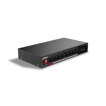 Коммутатор Dahua SG1008P, кол-во портов: 8x1 Гбит/с, PoE: 8x90 Вт (макс. 96 Вт) (DH-SG1008P)