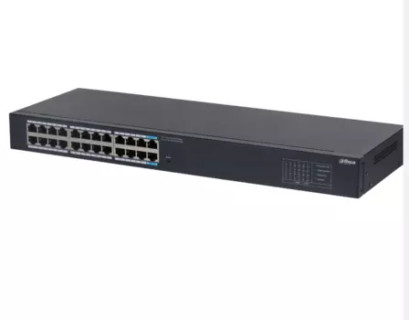 Коммутатор Dahua SG1024, управляемый, кол-во портов: 22x1 Гбит/с, кол-во SFP/uplink: RJ-45 2x1 Гбит/с (DH-SG1024)