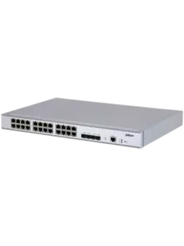 Коммутатор Dahua SG5028X, управляемый, кол-во портов: 24x1 Гбит/с, кол-во SFP/uplink: SFP+ 4x10 Гбит/с, установка в стойку (DH-SG5028X)