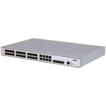 Коммутатор Dahua SG5036FX, управляемый, кол-во портов: 8x1 Гбит/с SFP 24x1 Гбит/с, кол-во SFP/uplink: SFP+ 4x10 Гбит/с, установка в стойку (DH-SG5036FX)