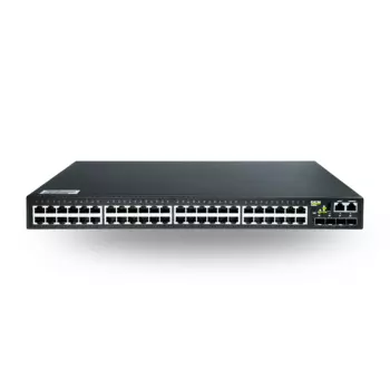 Коммутатор DCN S4600-52X-SI, управляемый, кол-во портов: 48x1 Гбит/с, кол-во SFP/uplink: SFP+ 4x10 Гбит/с, установка в стойку