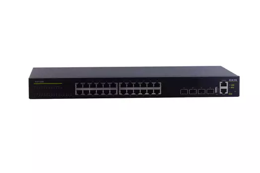 Коммутатор DCN S5750E-28X-SI(R2), управляемый, кол-во портов: 24x1 Гбит/с, кол-во SFP/uplink: SFP+ 4x10 Гбит/с, установка в стойку (S5750E-28X-SI(R2))