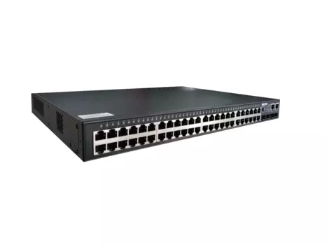 Коммутатор DCN S5750E-52X-P-SI(R2), управляемый, кол-во портов: 48x1 Гбит/с, кол-во SFP/uplink: SFP+ 4x10 Гбит/с, установка в стойку, PoE: 48x30Вт (макс. 740Вт) (S5750E-52X-P-SI(R2))