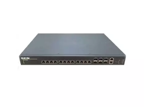 Коммутатор DCN S5750M-18X-P-SI, управляемый, кол-во портов: 12x10 Гбит/с, кол-во SFP/uplink: SFP28 6x25 Гбит/с, установка в стойку, PoE: 12x90 Вт (макс. 370 Вт) (S5750M-18X-P-SI)