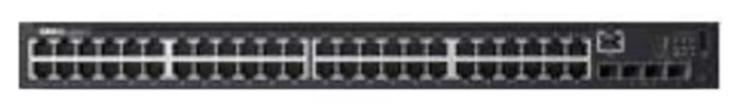 Коммутатор DELL N1548P, управляемый, кол-во портов: 48x1 Гбит/с, кол-во SFP/uplink: SFP+ 4x10 Гбит/с, установка в стойку, PoE: 48x30Вт (макс. 1.45кВт) (N1548P-AEWB-01)