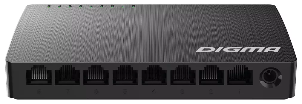 Коммутатор Digma DSW-108GE, кол-во портов: 8x1 Гбит/с (1776258)