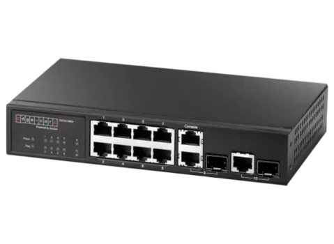 Коммутатор Edge-corE ES3510MA , управляемый, кол-во портов: 8x100 Мбит/с, combo RJ-45/SFP 2x1 Гбит/с, установка в стойку (ES3510MA )