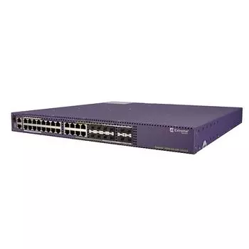 Коммутатор Extreme Networks Summit X460-G2-24p-GE4-Base, управляемый, кол-во портов: 24x1 Гбит/с, combo RJ-45/SFP 8x1 Гбит/с, кол-во SFP/uplink: SFP 4x1 Гбит/с, установка в стойку, PoE: 24x30Вт (макс. 720Вт) (16718)