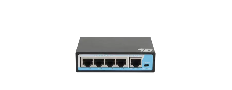 Коммутатор Nikomax (Gigalink) GL-SW-F005-04P, кол-во портов: 4x100 Мбит/с, кол-во SFP/uplink: RJ-45 1x100 Мбит/с, PoE: 4x15Вт (макс. 60Вт) (GL-SW-F005-04P)