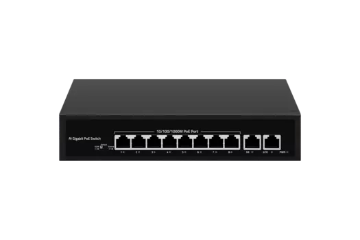 Коммутатор Nikomax (Gigalink) GL-SW-G007-08PL, кол-во портов: 8x1 Гбит/с, кол-во SFP/uplink: RJ-45 2x1 Гбит/с, PoE: 8x15 Вт (макс. 120 Вт) (GL-SW-G007-08PL)