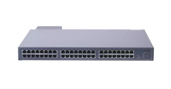 Коммутатор GigaLink GL-SW-G304-56P, управляемый, кол-во портов: 48x1 Гбит/с, SFP+ 8x10 Гбит/с, установка в стойку, PoE: 48x30Вт (макс. 720Вт) (GL-SW-G304-56P)