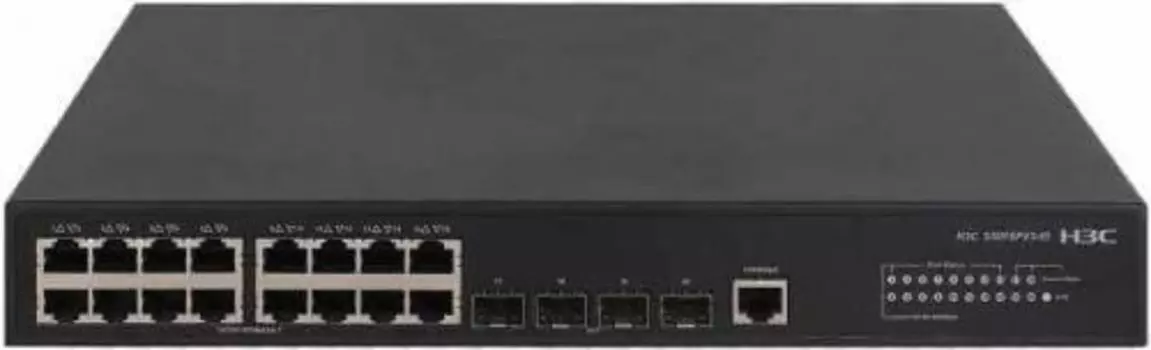 Коммутатор H3C LS-5016PV3-EI-GL , управляемый, кол-во портов: 16x1 Гбит/с, кол-во SFP/uplink: SFP 4x1 Гбит/с, установка в стойку (LS-5016PV3-EI-GL )