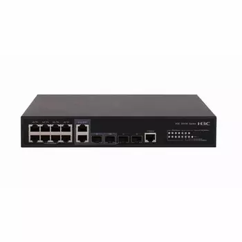 Коммутатор H3C LS-5130S-12TP-HPWR-EI-GL, управляемый, кол-во портов: 8x1 Гбит/с, combo RJ-45/SFP 2x1 Гбит/с, кол-во SFP/uplink: SFP 2x1 Гбит/с, установка в стойку, PoE (макс. 125Вт) (LS-5130S-12TP-HPWR-EI-GL)