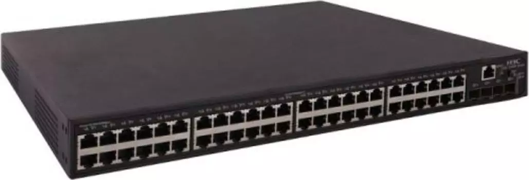 Коммутатор H3C LS-5130S-52P-PWR-EI-GL, управляемый, кол-во портов: 48x1 Гбит/с, кол-во SFP/uplink: SFP 4x1 Гбит/с, установка в стойку, PoE (макс. 370Вт) (LS-5130S-52P-PWR-EI-GL)