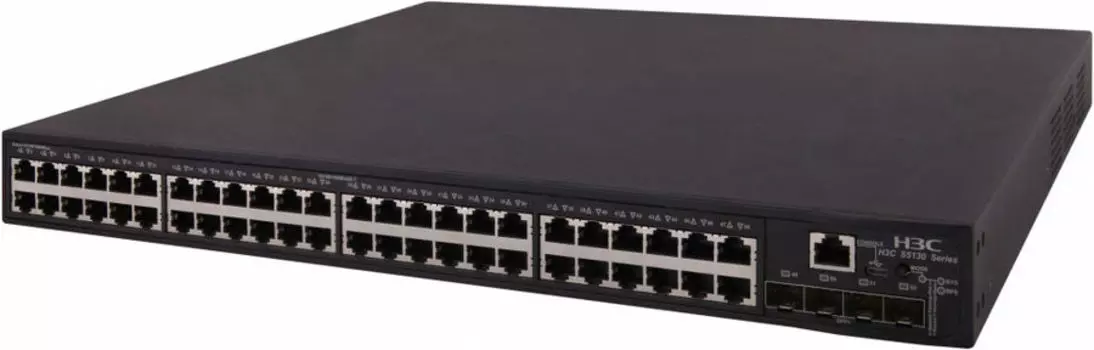 Коммутатор H3C LS-5130S-52S-EI-GL, управляемый, кол-во портов: 48x1 Гбит/с, кол-во SFP/uplink: SFP+ 4x10 Гбит/с, установка в стойку (LS-5130S-52S-EI-GL)