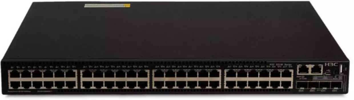 Коммутатор H3C LS-5130S-52S-PWR-HI-GL, управляемый, кол-во портов: 48x1 Гбит/с, SFP+ 4x10 Гбит/с, установка в стойку, PoE: 48x30Вт (макс. 870Вт) (LS-5130S-52S-PWR-HI-GL)