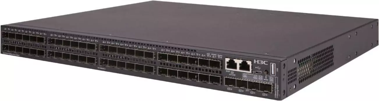 Коммутатор H3C LS-5560X-54F-EI-GL, управляемый, кол-во портов:, SFP 48x1 Гбит/с, кол-во SFP/uplink: SFP+ 4x10 Гбит/с, установка в стойку (LS-5560X-54F-EI-GL)
