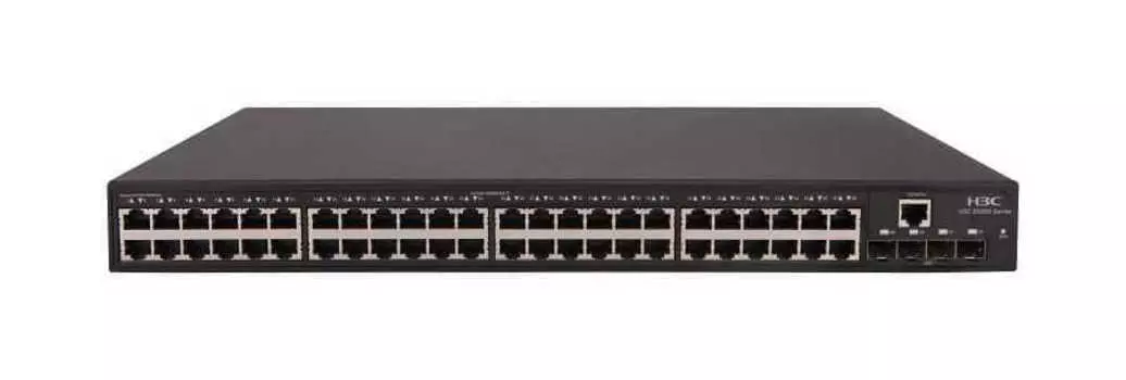 Коммутатор H3C S5130S-52S-PWR-EI, управляемый, кол-во портов: 48x1 Гбит/с, SFP+ 4x10, установка в стойку, PoE: 48x30 Вт (макс. 800 Вт) (S5130S-52S-PWR-EI)
