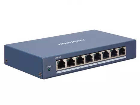 Коммутатор Hikvision DS-3E1508-EI, управляемый, кол-во портов: 8x1 Гбит/с (DS-3E1508-EI)