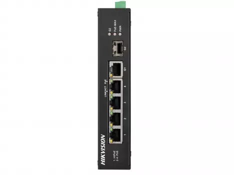 Коммутатор Hikvision DS-3T0306HP-E/HS, кол-во портов: 5x1 Гбит/с, PoE: 4x60Вт (макс. 60Вт) (DS-3T0306HP-E/HS)