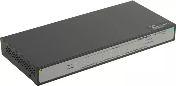 Коммутатор HPE 1420 8G, 8xPoE+ 10/100/1000BASE-T, 64W (JH330A)