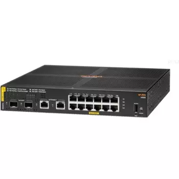 Коммутатор HPE Aruba 6000, управляемый, кол-во портов: 12, кол-во SFP/uplink: SFP 2x1 Гбит/с, установка в стойку, PoE: 12x30 Вт (макс. 139 Вт) (R8N89A)