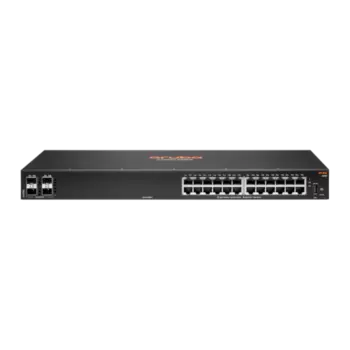 Коммутатор HPE Aruba 6100, управляемый, кол-во портов: 24x1000 SFP+ 4x10 Гбит/с, установка в стойку, PoE: 24x30 Вт (макс. 370 Вт) (JL678A)