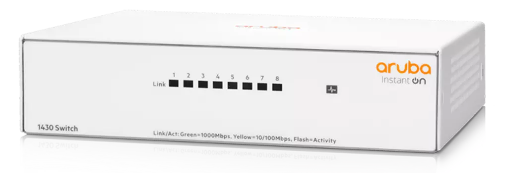 Коммутатор HPE Aruba Instant on 1430 8G, кол-во портов: 8x1 Гбит/с (R8R45A)
